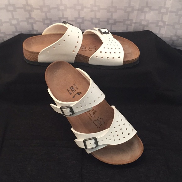 Birkenstock Shoes - Birki’s by Birkenstock White Double Strap Sandals